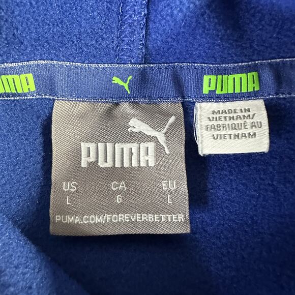 Brazil Soccer Hoodie Mens L Blue Green Pullover Football Star Logo Sweatshirt - Picture 8 of 13